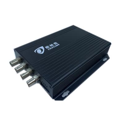 4 portas 1080P Video Over Ethernet Converter Multimodo de Fibra Coax 12V