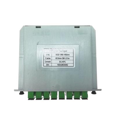 Tipos passivos tipo cassette do divisor da fibra ótica de 1x32 Sc/Apc