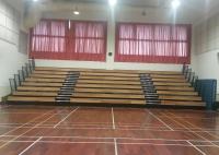 Allocation des places en bois durable/généreuse de blanchisseur, allocation des places escamotable de gymnase pour la gymnastique salle