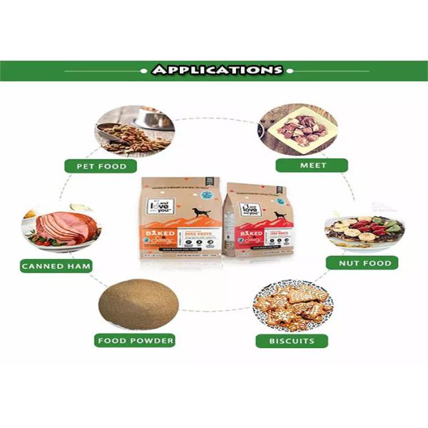 Custom Printing Pet Food Packaging Pouch 100g 8 Sides Sealed Stand Up ziplock Pouch