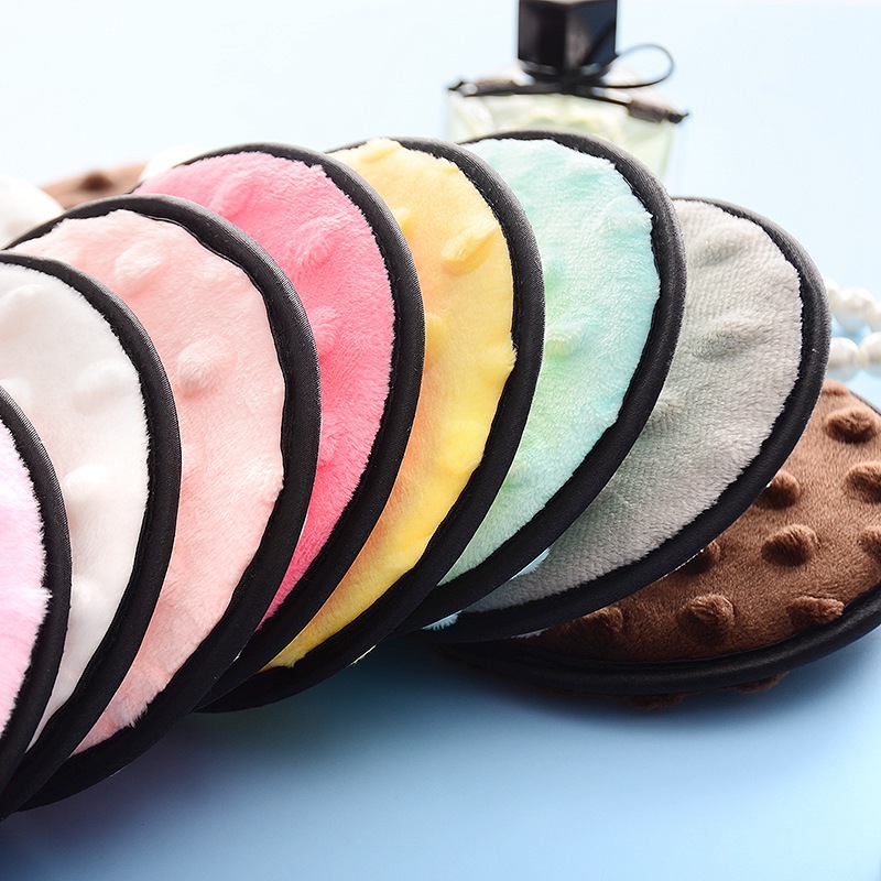 Custom Logo Private Label Reusable Microfiber Face Pads Eco Friendly