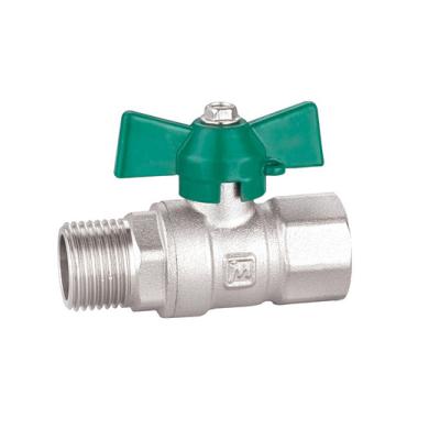 1/2 T Handle Brass Gas Ball Valve 16 Bar Sand Blast Processing