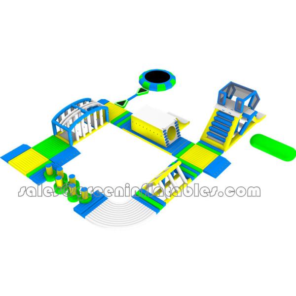 Price equipment tube adult mini trampoline inflatable floating water slides island water park design