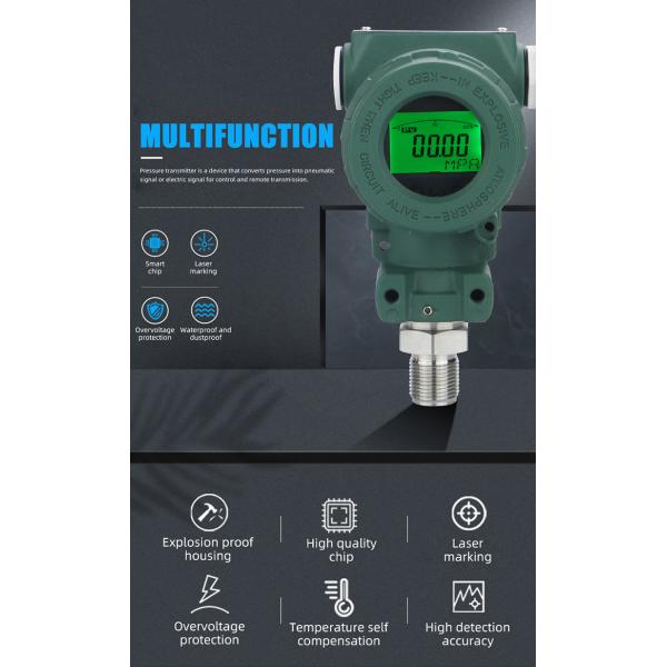 Zhejiang Produced 0.5%FS 24v LED Digital Display High Temperature Pressure Transmitter