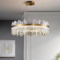 Placa Tricolor do teto do metal de Crystal Ceiling Light Fixture With do candelabro da forma redonda