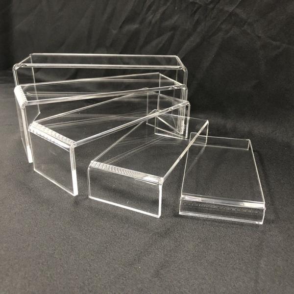 Cosmetics Acrylic Riser For Counter Stand Department Store Showing Shoe Clear Display Family