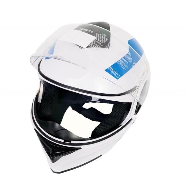 Мотоцикл полный шлем для лица PC визиры для XL Size Street Bike Мотоцикл Туристический шлем ABS