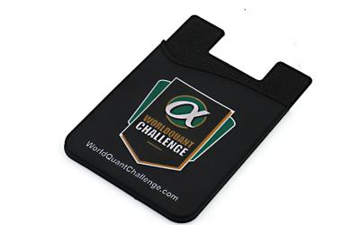 Stylish Silicone Card Holder , Adhesive Credit Card Holder For Cell Phones