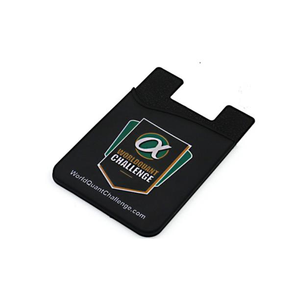 Stylish Silicone Card Holder , Adhesive Credit Card Holder For Cell Phones