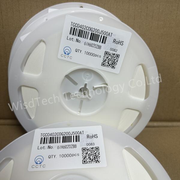 Capacitores cerâmicos TCC0402X7R103K500AT Capacitor cerâmico de chip multicamadas CCTC 0402 X7R 103 Capacitor SMD de 50 V MLCC
