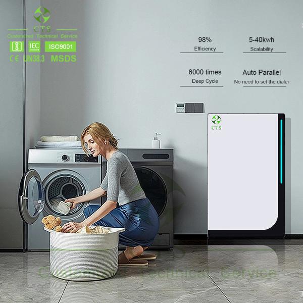 Armazenamento de energia fixado na parede de Ion Batteries 5kwh 48V 100Ah do lítio Lifepo4