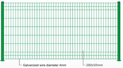 3D Outdoor Decorative Curved Welded Wire Mesh Security Garden Fence Panel