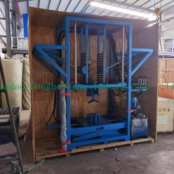 Waste Truck Tire Packing Machine For Rubber Brick Tile Making Plant