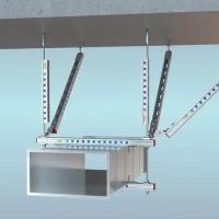 1.95kg d'acier galvanisé contre tremblement de terre Croix de support de support sismique ductwork de support anti-séisme résistant au feu