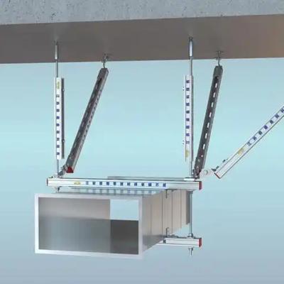 Fireproof Galvanized Steel Pipe Cable Bracing Anti Seismic Support For Earthquake