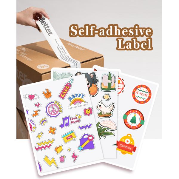 Etiqueta adhesiva de PVC autoadhesiva de alto brillo 175gm para impresora de inyección de tinta