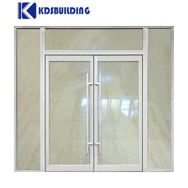 Aluminum Exterior Automatic Sliding Door Double Glass Casement Spring Door
