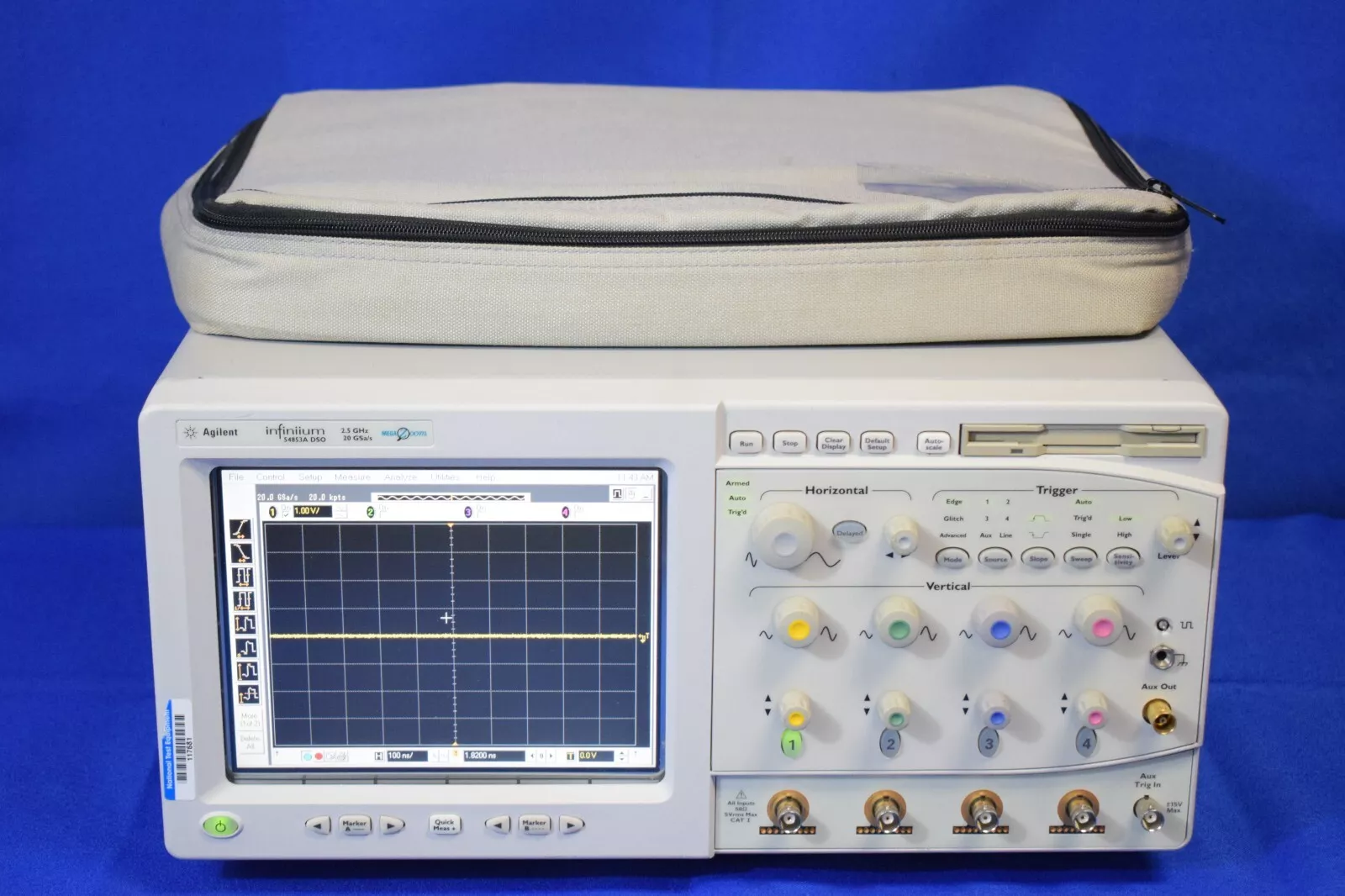 Ключевой приёмник (Agilent) 54853A Инфинийский осциллоскоп: 4 канала, 2,5 ГГц, до 20 GSa/s