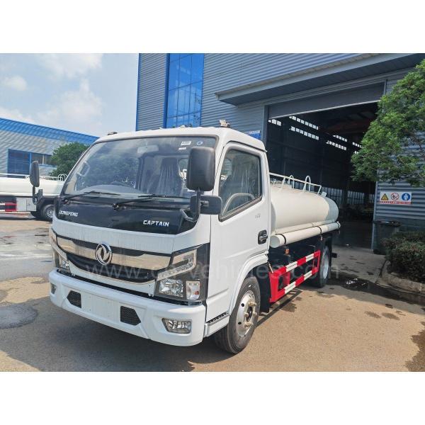 Dongfeng Captain RHD 5T Stainless Steel Water Tanker Truck 8000 Liter For Food Grade