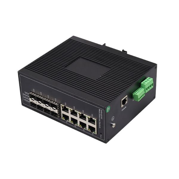 8 SFP 8 RJ45 L2 Managed Industrial Gigabit Ethernet Switch