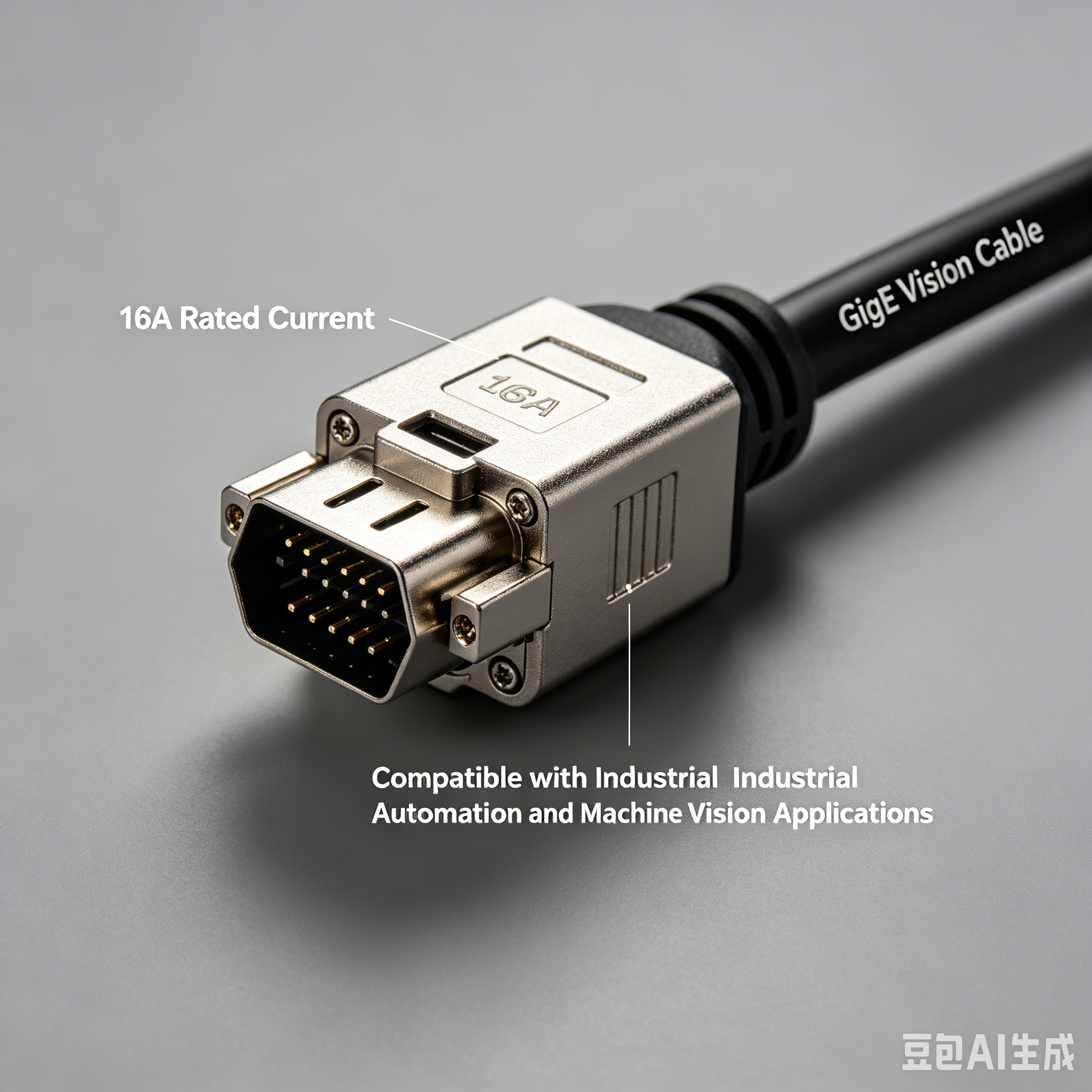 16A GigE Industrial Coaxial Cable Wire Harness Cable Assembly Manufacturing