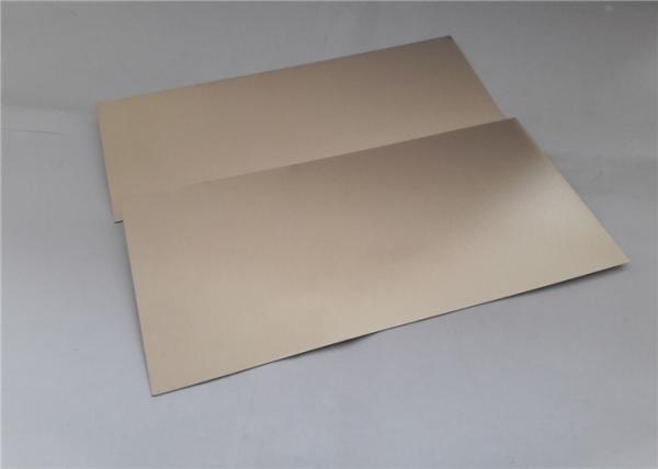 Satin Surface Appearance Painted Aluminum Sheets , Satin Anodised Aluminium Sheet With Profective Film