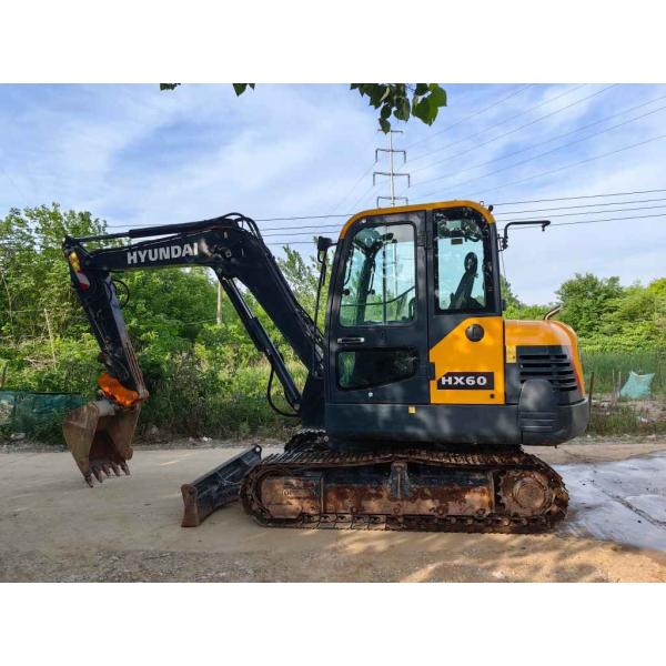 Small Used Excavator Hyundai HX60 Excavator with 0.21m³ Bucket 36.2KW Used Construction Machine
