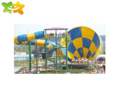 Segurança alta popular atrativa comercial das corrediças de água da fibra de vidro para o parque aquático