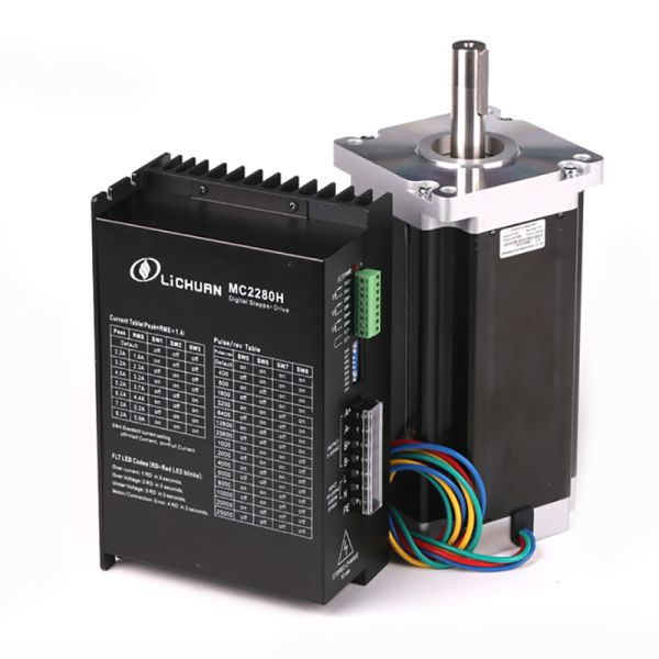 CNC 2 Phase 110mm 22N.M Nema 42 LC110-150+MC2280H Hybrid Stepper Motor And Driver Kit