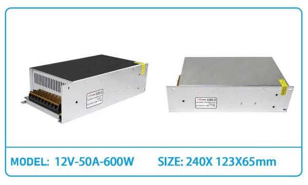 600W DC 12V 50A Switching Power Supply For LED Strip Light