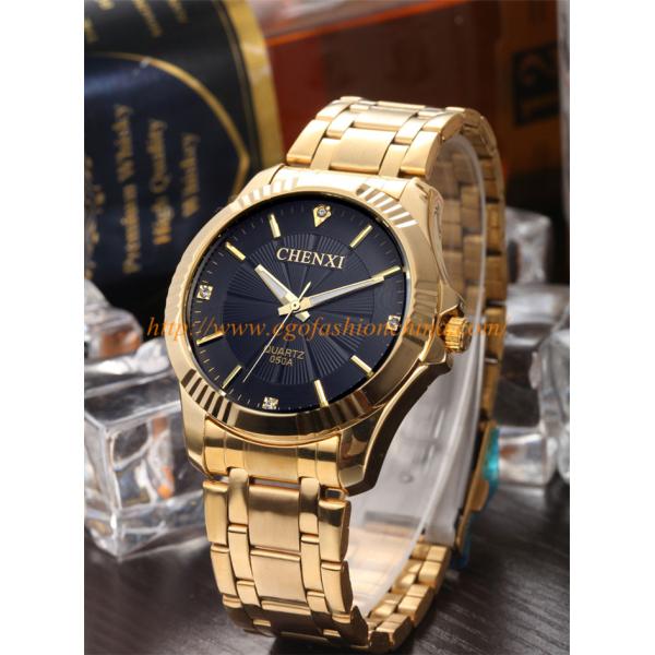 050A Stainless Steel Watch Black White Gold Watch Golden Watch Luxury Watch Gift Watches