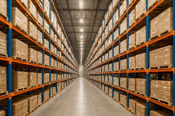 Heavy-Duty Freestanding Warehouse Storage Rack 36x14x54 Inches