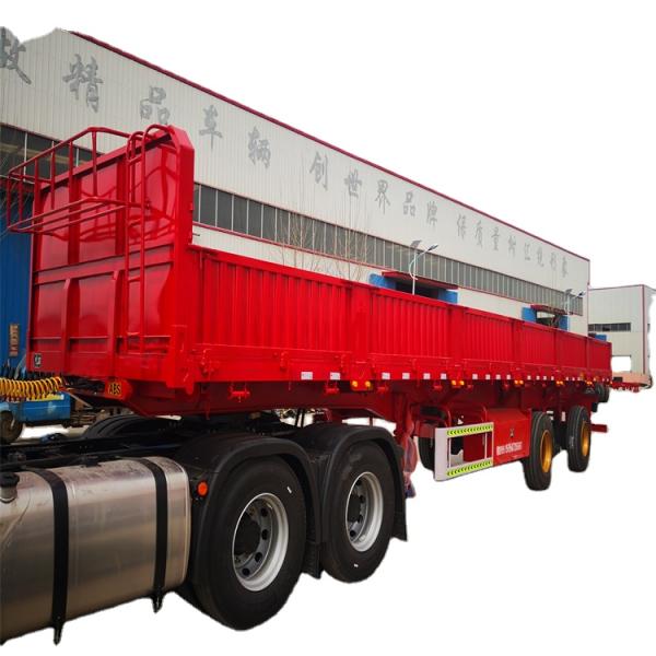 Customized Semi-Trailer Utility Side Lifting Dump Semi Trailer 13T 14T 16T 18T Axle
