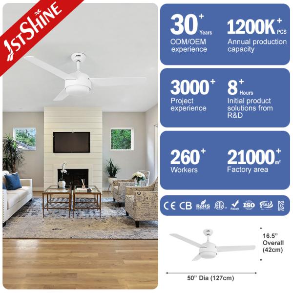 SAA Certified 3 MDF Blades LED Light Ceiling Fan with Customized Design and Remote Control