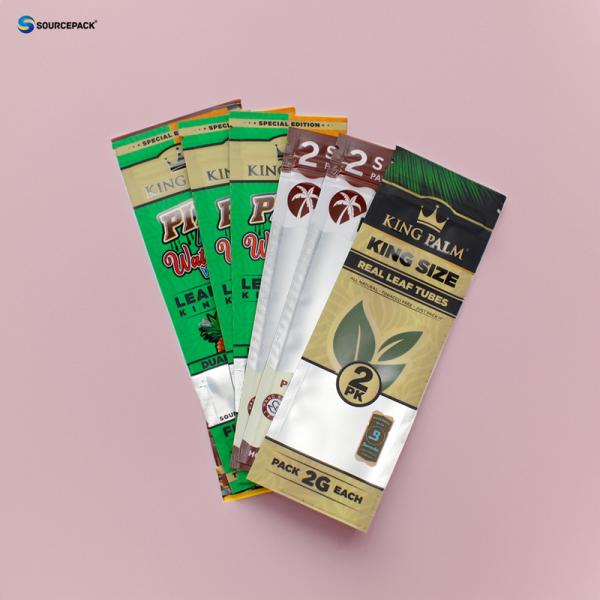 Custom Weed Packaging Design Child-resistant Mould Proof Cigar Packaging Bags
