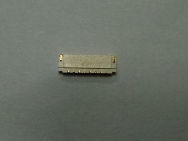 0.8 Pitch White Gold Plated Crimping Style IDC Type Connector 8 Pole Housing / Wafer