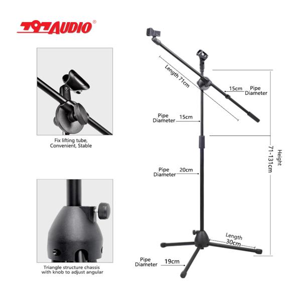 Private Mold 797Audio Thickened Aluminium Alloy Keyboard Adjustable Metal Microphone Stand Design OEM/ODM