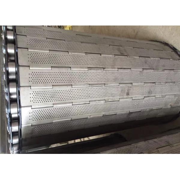 Stainless Steel Heavy Duty Plate Conveyor Belt For Food Sterilization And Filling