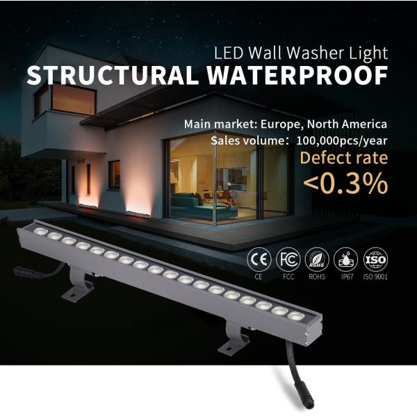 Алюминиевая шайба приведенная SMD2835 1200LM стены сплава 18W 50cm линейная