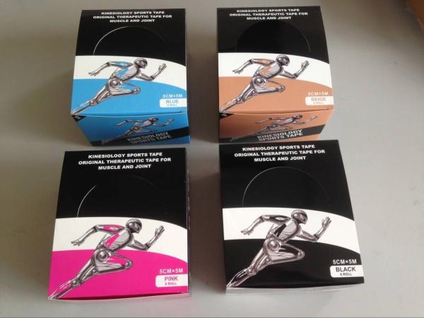 Custom Printed  Acrylic glue Kinesiology Tape 5cm x 5m CE Certificate
