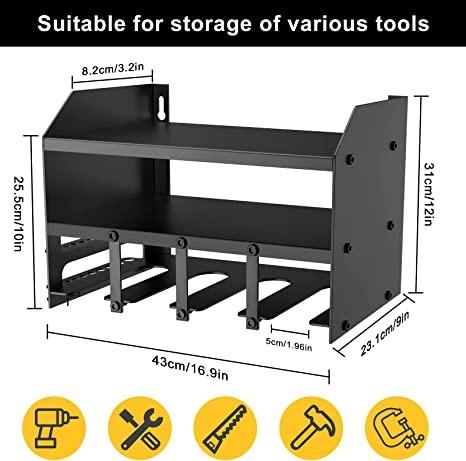 Carved Power Tool Rack The Ultimate Space-Saving Solution for Your Garage