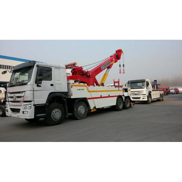 Sinotruk Howo 40 Tons Flatbed Recovery Truck Heavy Duty 8X4 371HP Customized Color