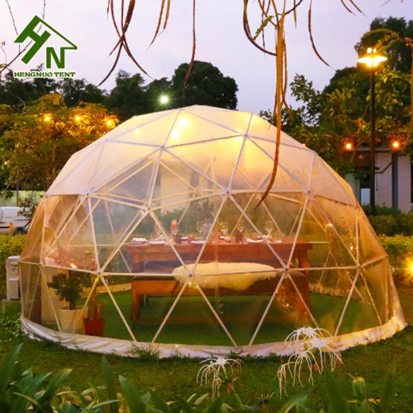 Tear Resistant Outdoor Igloo Tent Clear Dome Restaurant Music Bar Domo With LED Light