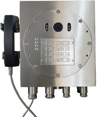 Stainless Steel Industrial Flameproof Explosion Proof Telephone With Camera China Factory