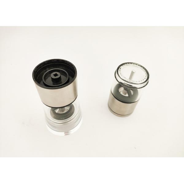 Регулируемая нержавеющая сталь ручная перечная и солевая мельница Прозрачная акриловая пищевая приправа Хранилище