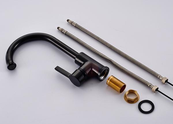 Modern Fancy Design Black Kitchen Faucets ROVATE Low Lead Single Level