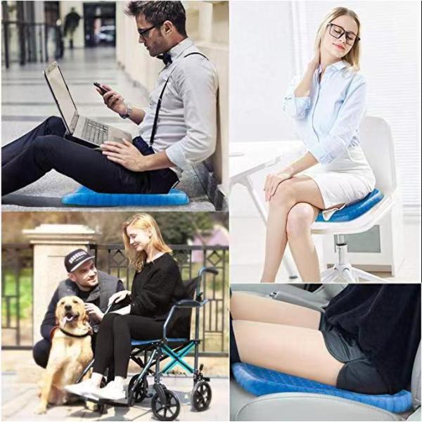 Pressure Sore Relief Car Seat Support Cushion , Customized Soft Gel Cushion