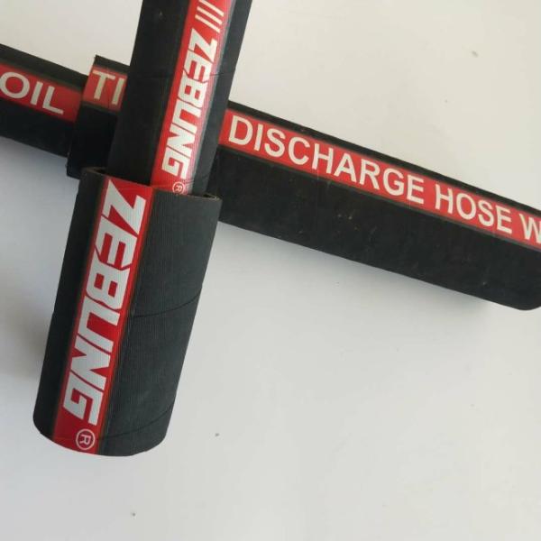 Fuel Oil Diesel Petroleum Transfer Rubber Hose Black Color Wear Resistance