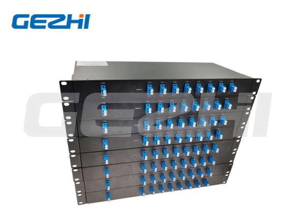 Châssis passif 1470~1610nm Rackmount du multiplexeur 8ch CWDM Mux/Demux 1U de fibre de systèmes de PON CATV