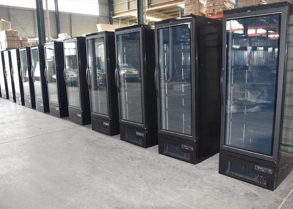 27 único preto de vidro 110V 60HZ do congelador do especialista das técnicas mercantís da porta de balanço